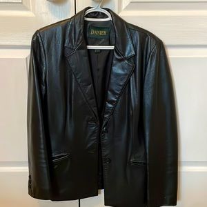 Danier leather black jacket